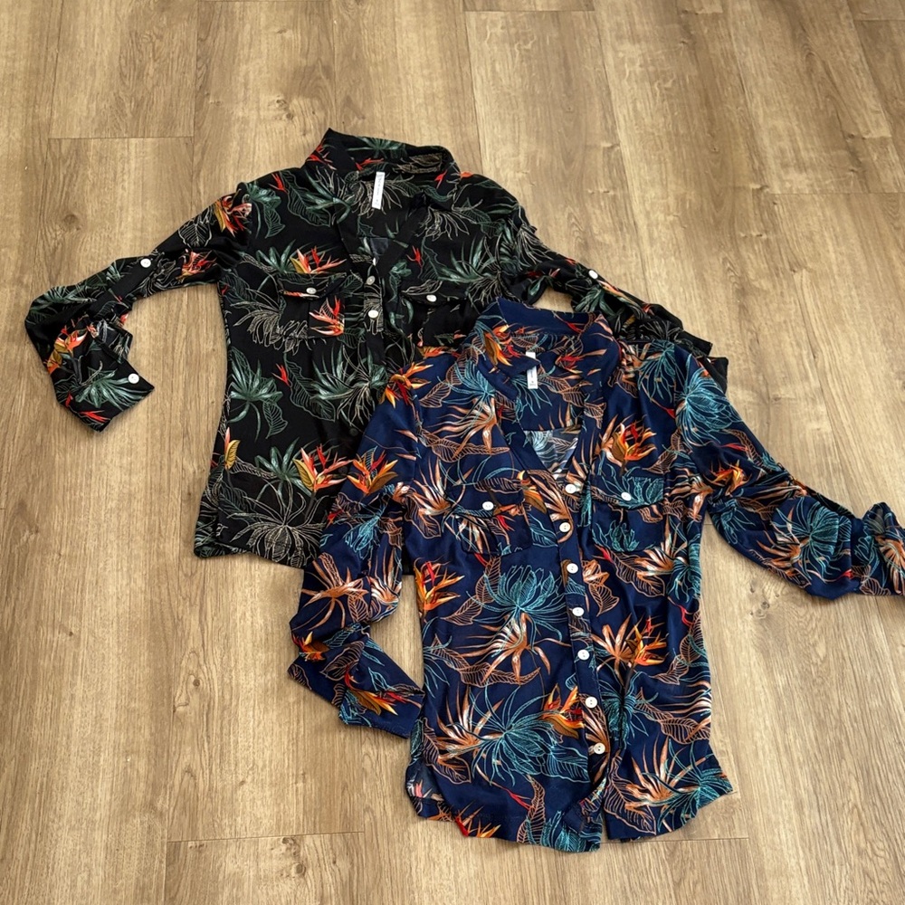 Preowned (2) Dress shirts- Size S